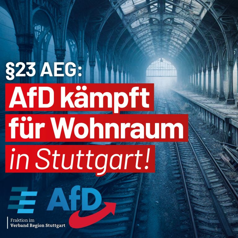 Die AfD kämpft für Wohnraum in Stuttgart!