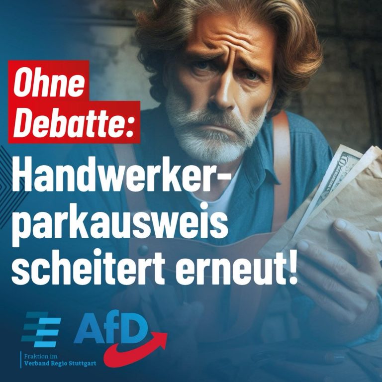 Ohne Debatte abgelehnt – obwohl das Thema mit Blick auf die schwierige wirtschaftliche Lage brandaktuell ist!