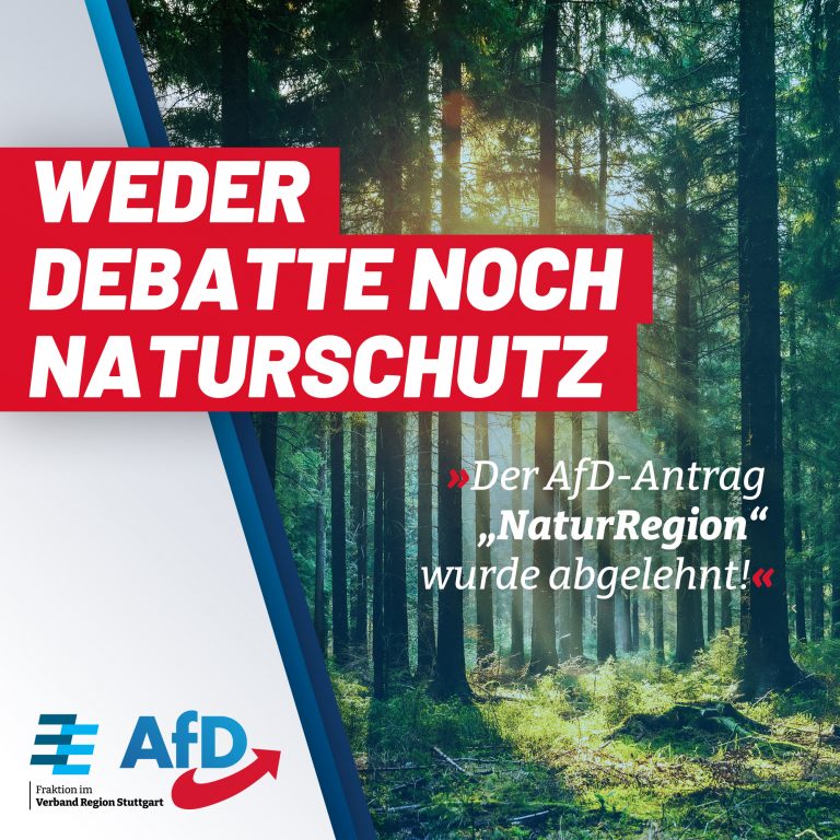 Antrag NaturRegion abgelehnt – ohne Debatte!
