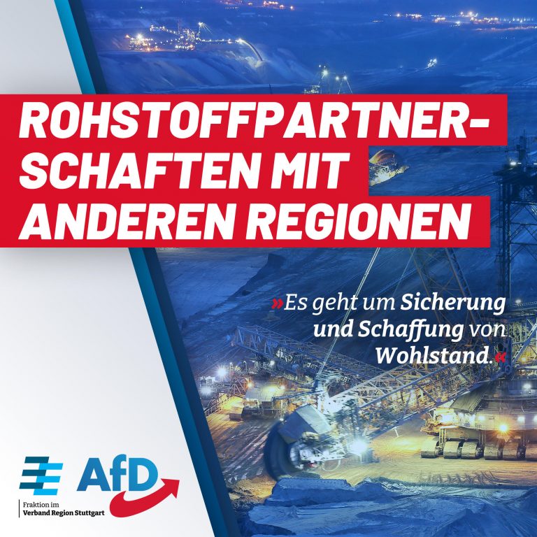 Rohstoffpartnerschaften mit anderen Regionen