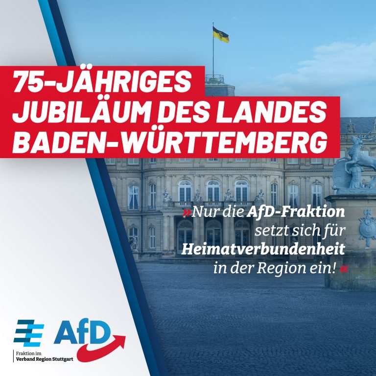 75-jähriges Jubiläum des Landes Baden-Württemberg