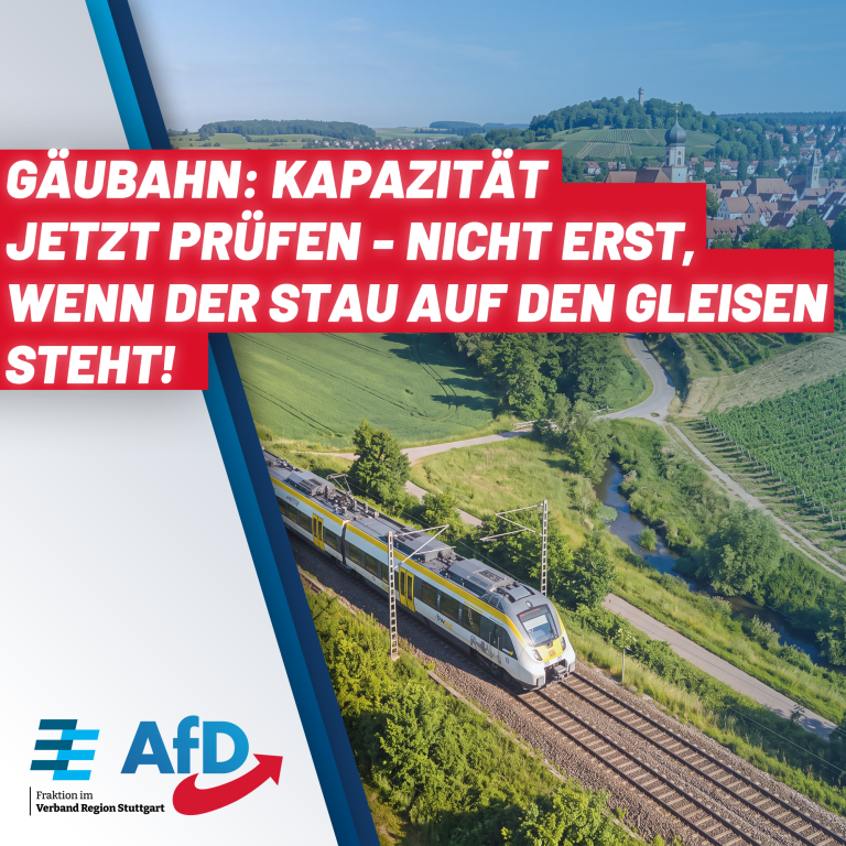 Gäubahn: Kapazität jetzt prüfen – nicht erst, wenn der Stau auf den Gleisen steht!